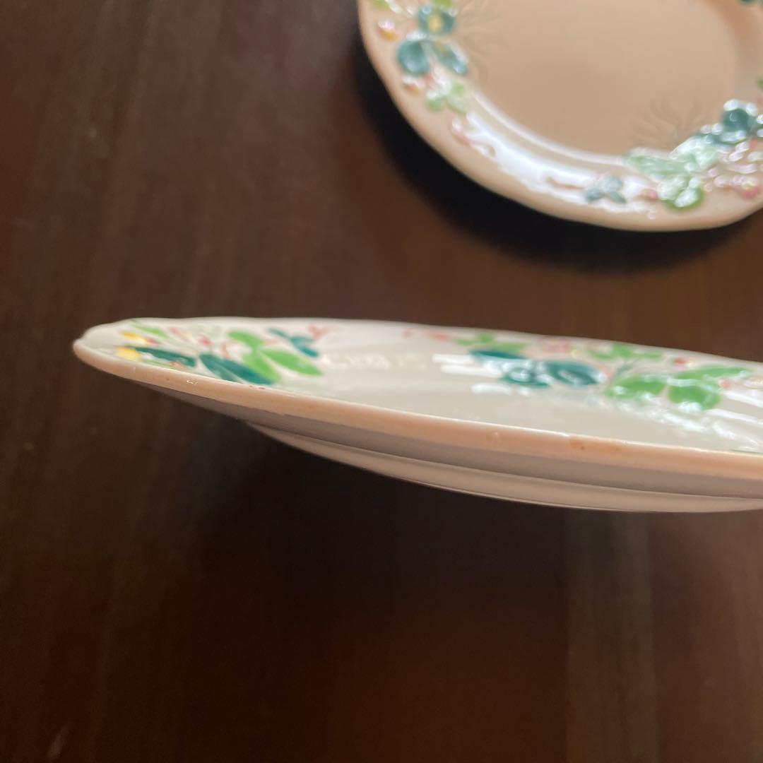 クレイユモントロー いちごデザートプレート　約21cm 2枚セット