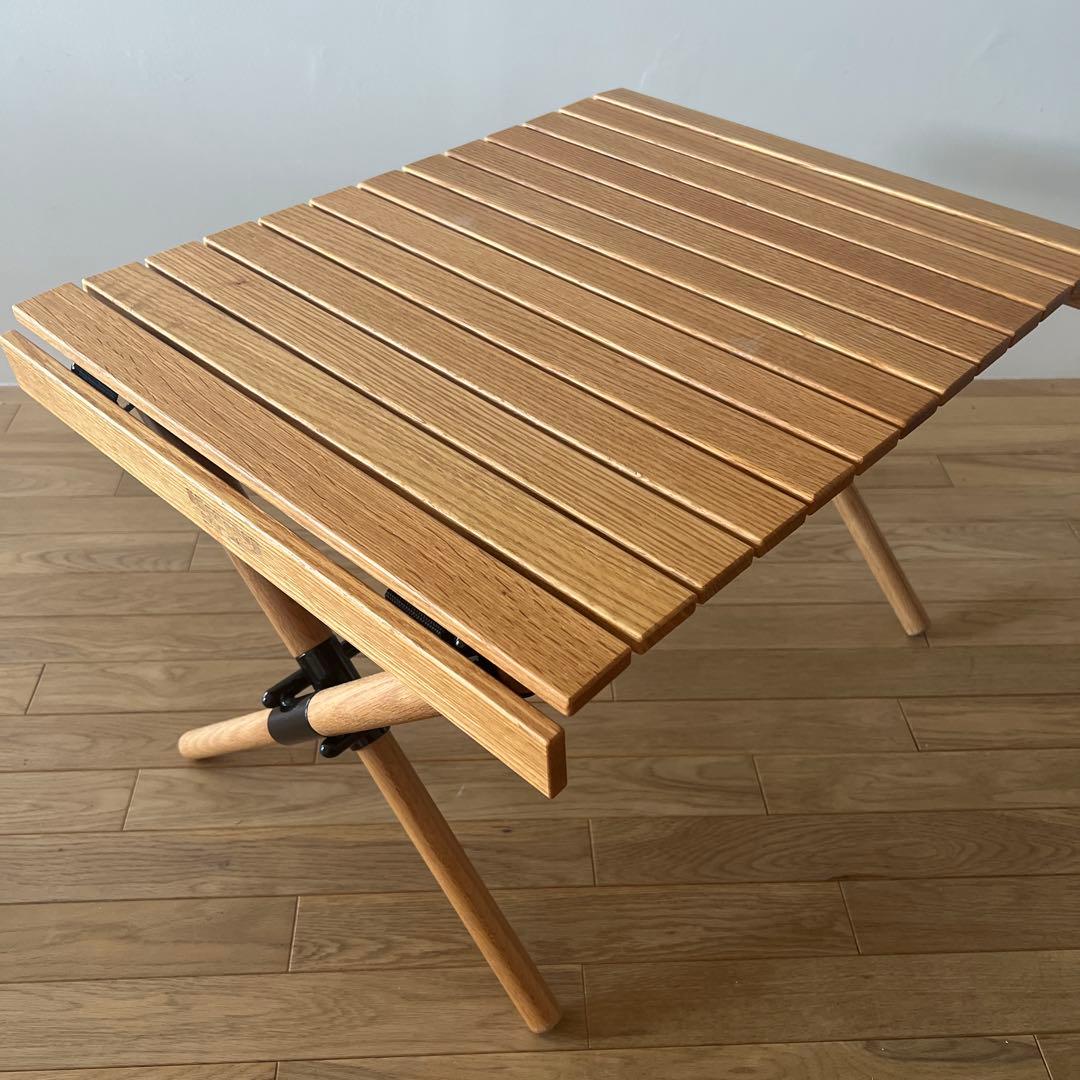 ハングアウト　折りたたみ木製アウトドアテーブル