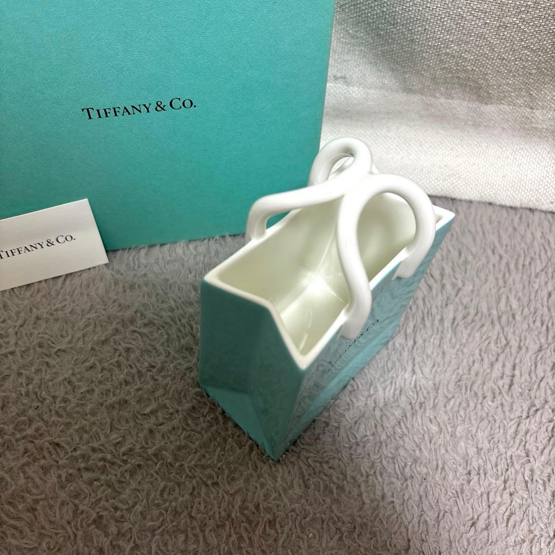 ティファニー ショッピングバッグ型 陶器 オーナメント - メルカリ