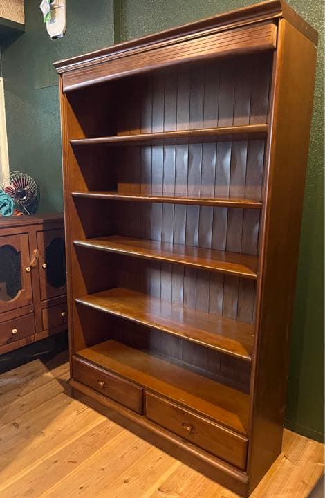 カリモク 飾り棚 ブックシェルフ アンティーク ビンテージ 昭和レトロ