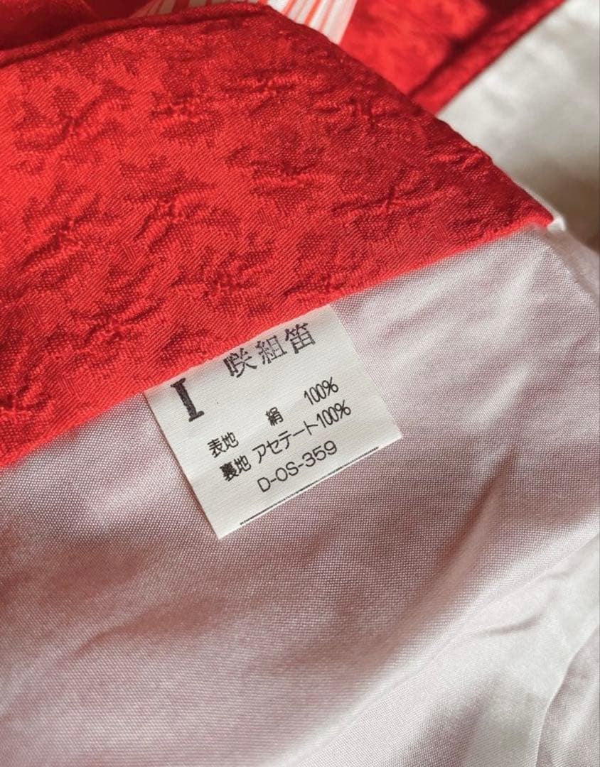 7歳 七五三 フルセット 正絹 赤