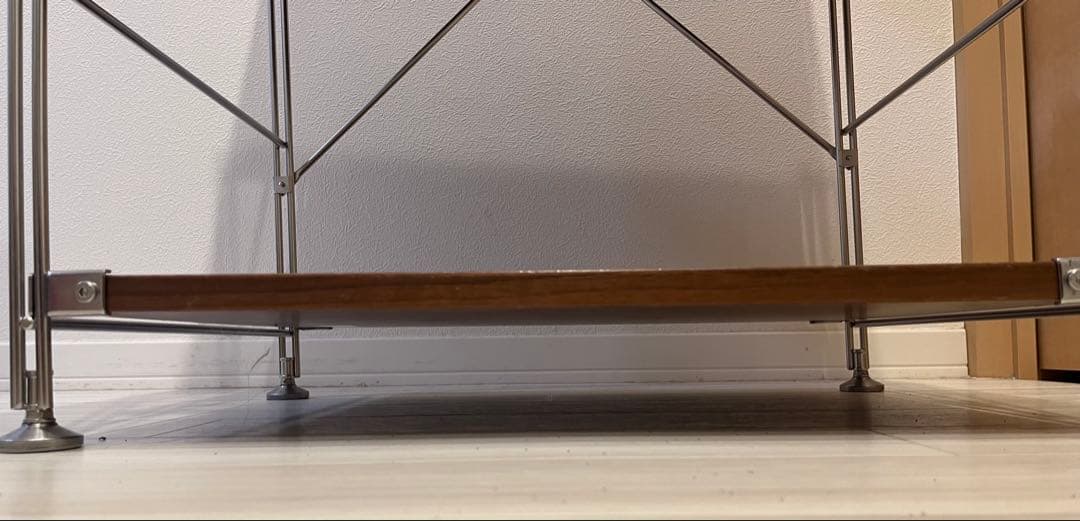 無印良品 ステンレスユニットシェルフ ウォールナット材棚セット 小