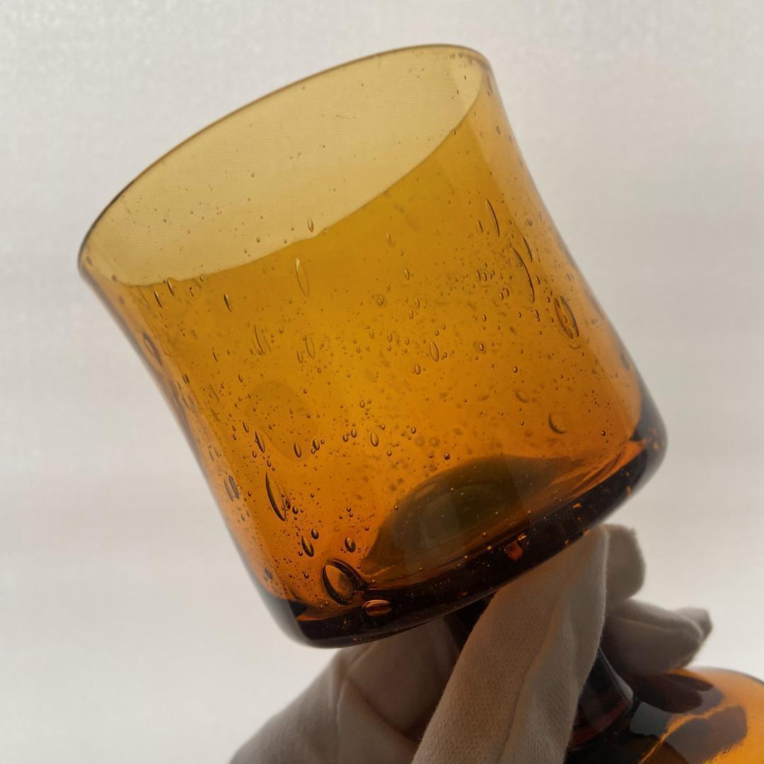 エリックホグラン BODA ガラス 脚付 花瓶 フラワーベース ビアグラス 2