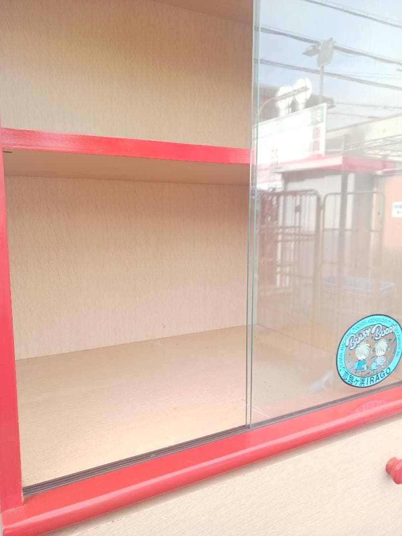 昭和レトロポップ 大型 収納棚 イラスト 当時物 コイズミ製 家具 インテリア