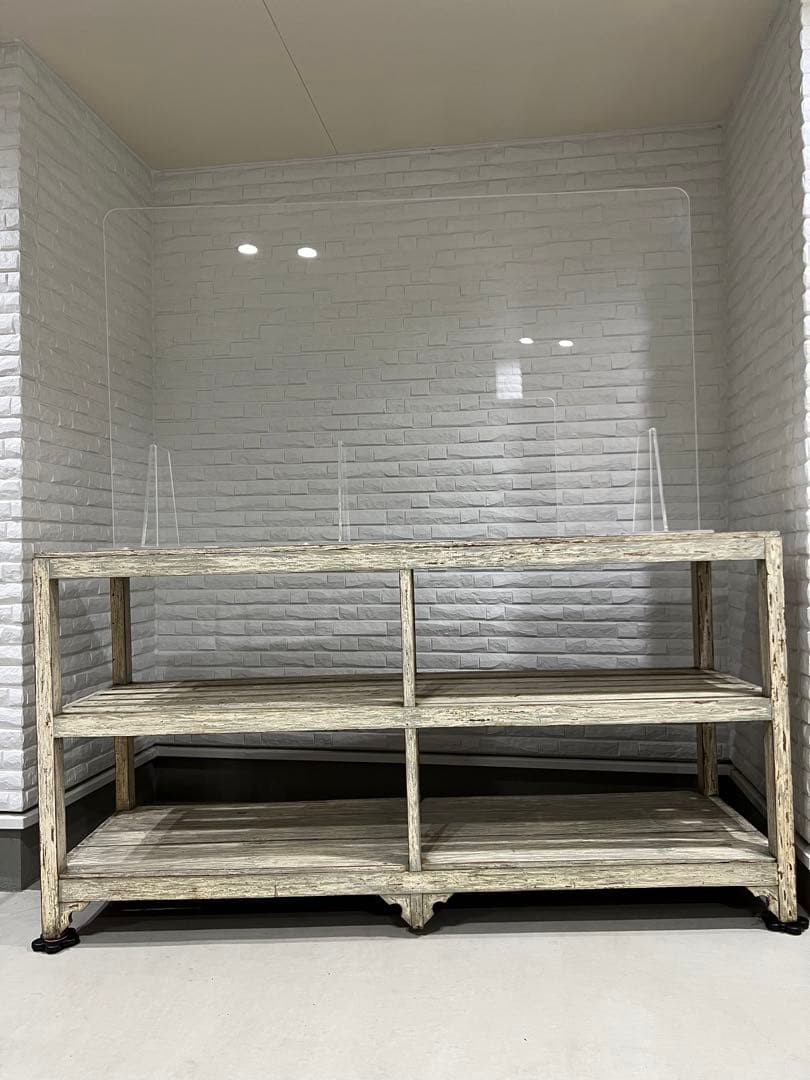 ⚫️オールドメイソン/キャビネット&特大アクリルスクリーンをセットで。美品