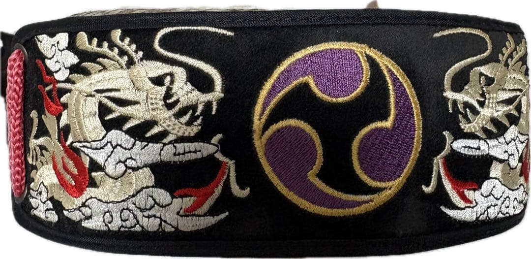 沖縄三味線 蛇柄装飾 龍装飾