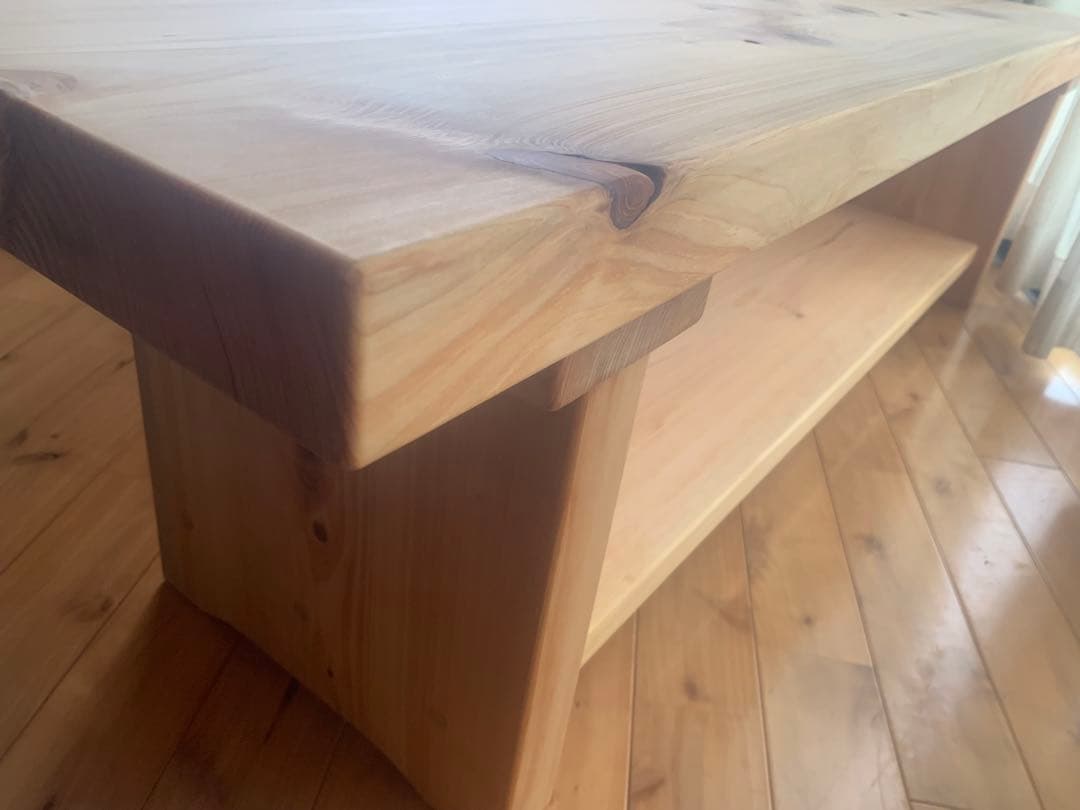 夏セール✨無垢材(桧)ローテーブル、リビングテーブル、TVボード