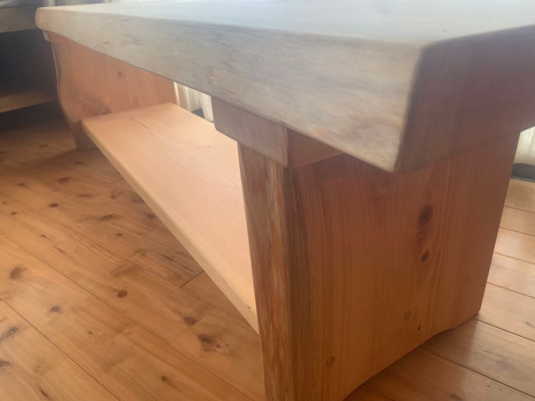 夏セール✨無垢材(桧)ローテーブル、リビングテーブル、TVボード