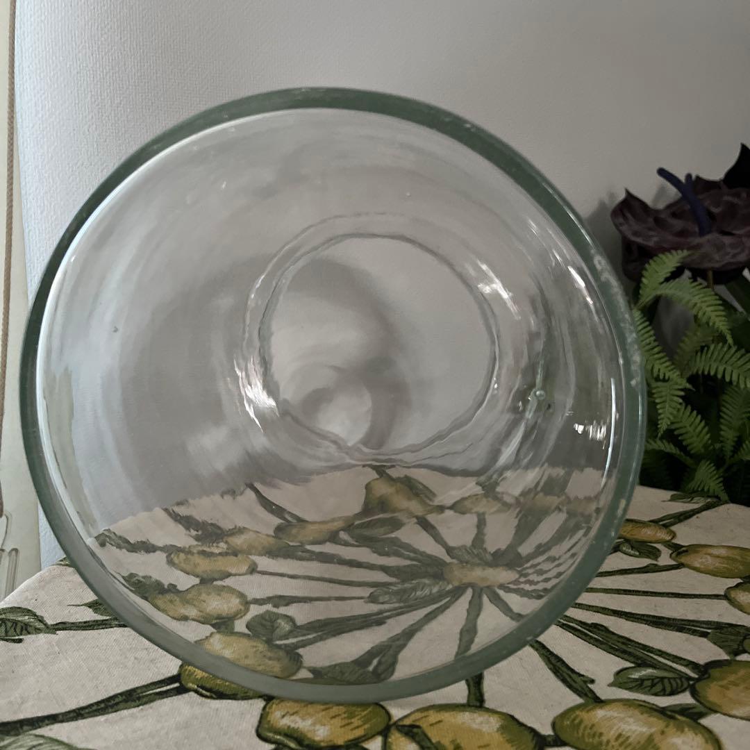 昭和レトロ 蓋付 ガラス瓶 保存瓶