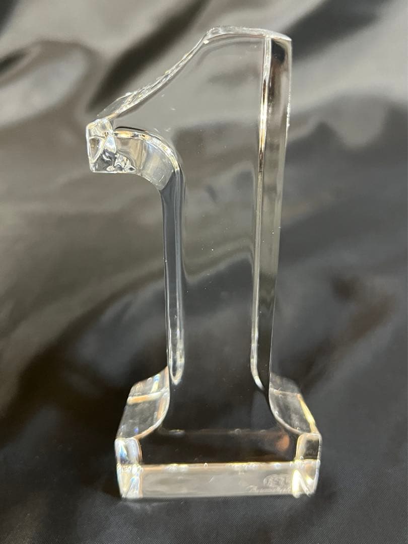 バカラ フィギュリン 置物 ナンバーワン 数字 オブジェ クリスタル No