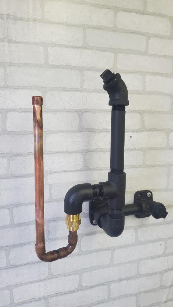 【注：ホンモノ】【DIY】《おしゃれ》[ガス配管]ガス管ウォールハンガー