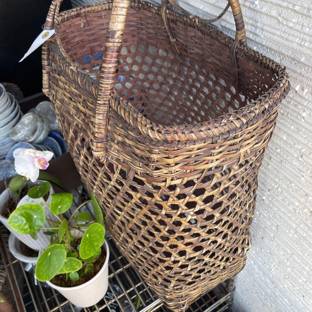天然素材 ブラウン東南アジアかご