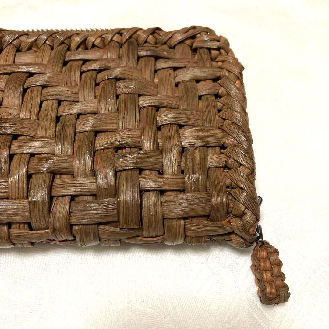 山葡萄】 長財布 美品 網代編み やまぶどう ラウンドファスナー - メルカリ