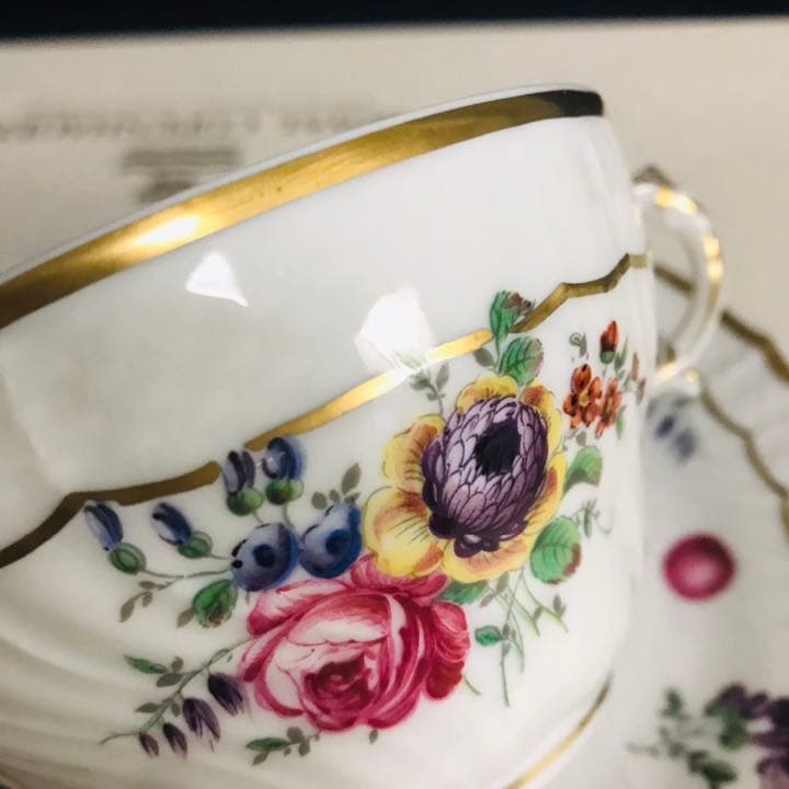 リチャードジノリ  ハンドペイント　ドッチア釜　印字入り