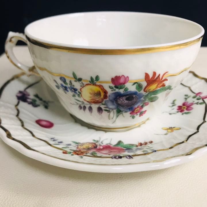 リチャードジノリ  ハンドペイント　ドッチア釜　印字入り