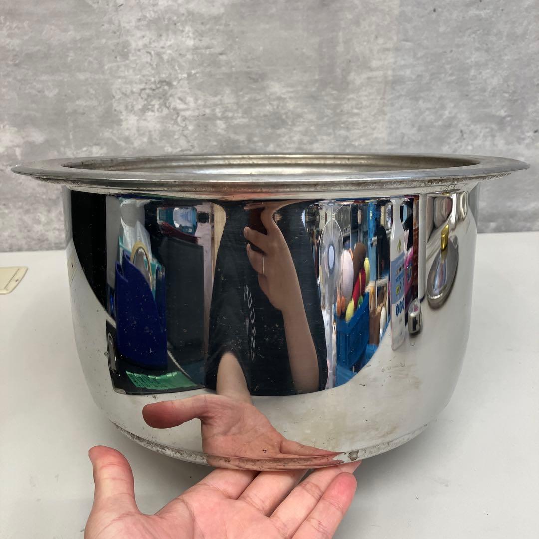 昭和レトロ クーンリコン鍋 深鍋 深型 ステンレス キッチン 調理 雑貨