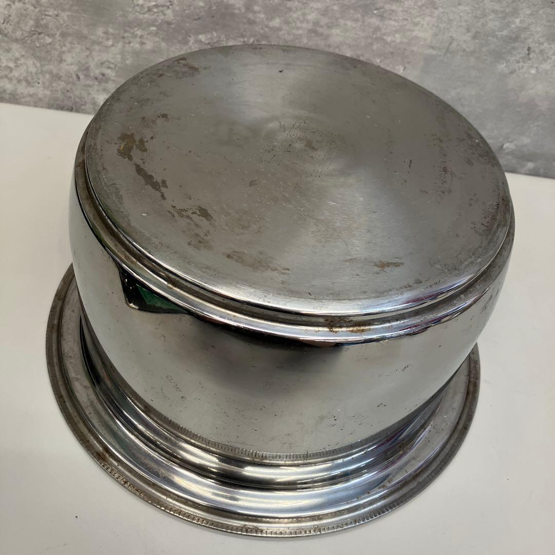 昭和レトロ クーンリコン鍋 深鍋 深型 ステンレス キッチン 調理 雑貨