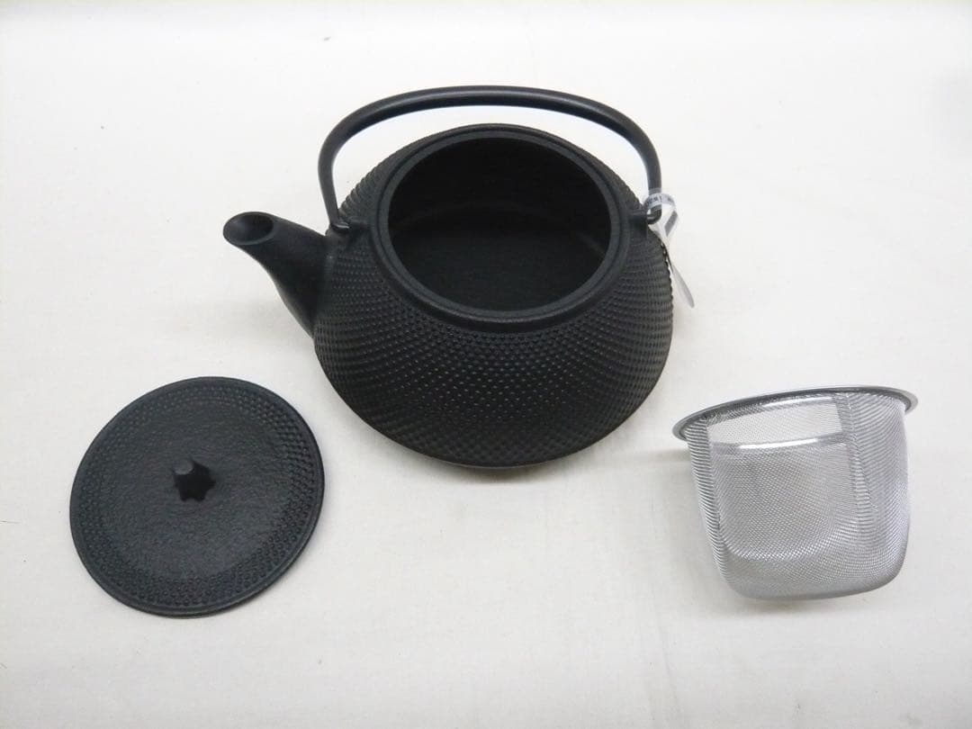 『鉄瓶兼用急須 5型新アラレ』満水650ml ガス・IH対応 南部鉄器 日本製