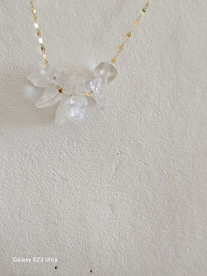 K18ロシア産フエナカイトネックレスソーティング付き