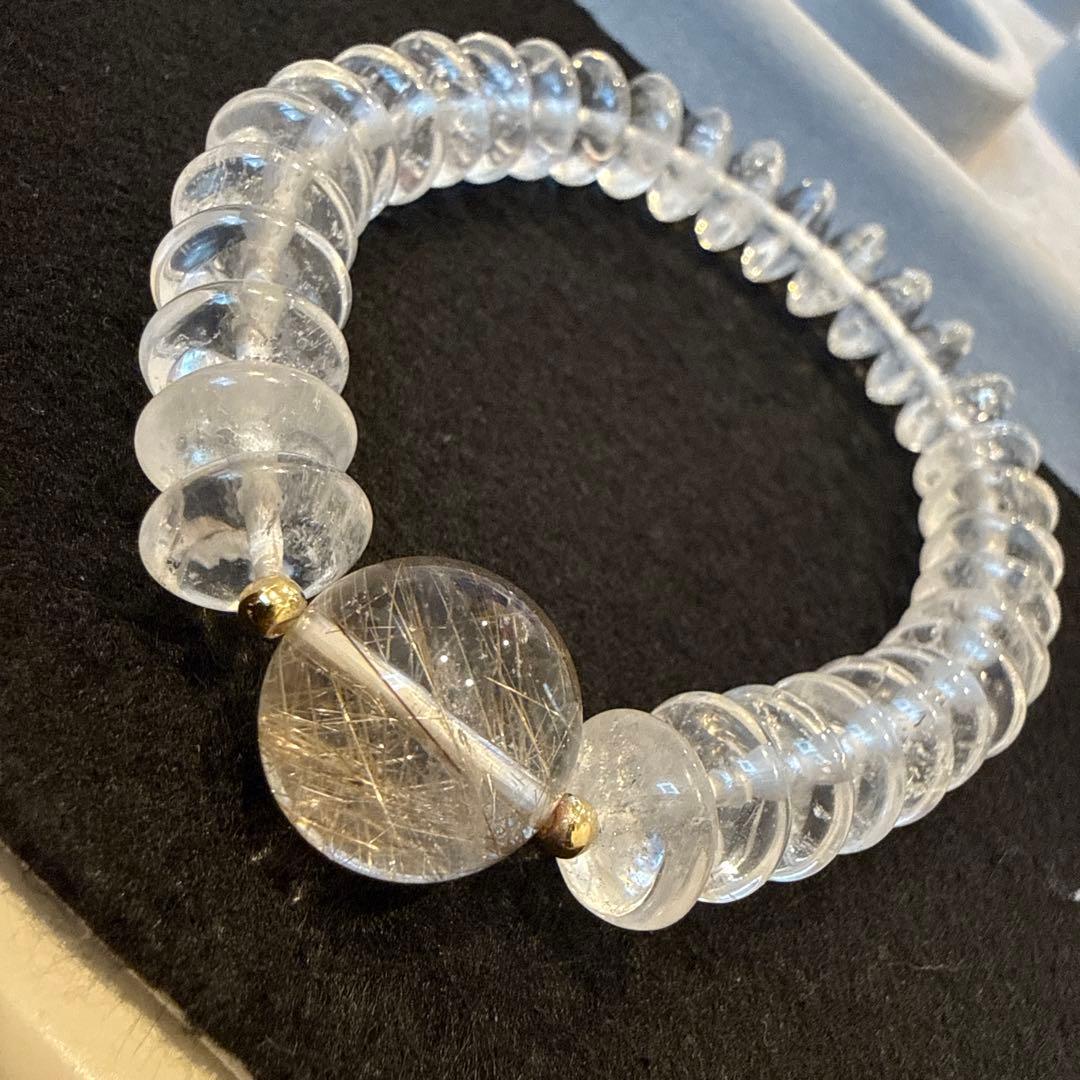 シルバールチルクォーツブレスレット 天然石