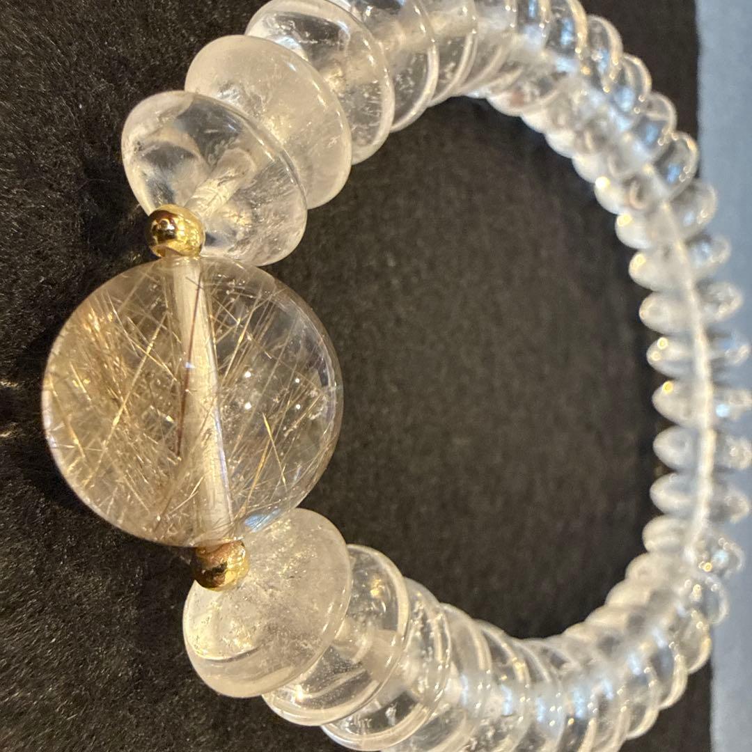 シルバールチルクォーツブレスレット 天然石