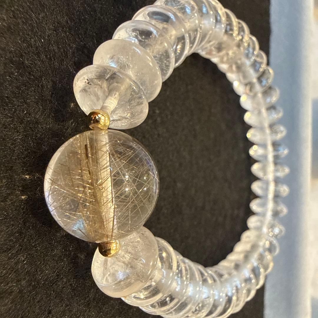 シルバールチルクォーツブレスレット 天然石