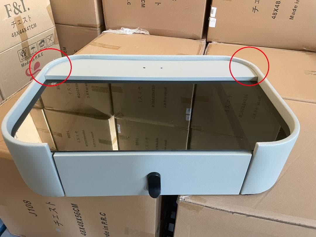 【期間セール】鏡付きメイク用ライトドレッサー訳あり品写真をご確認 J207-02