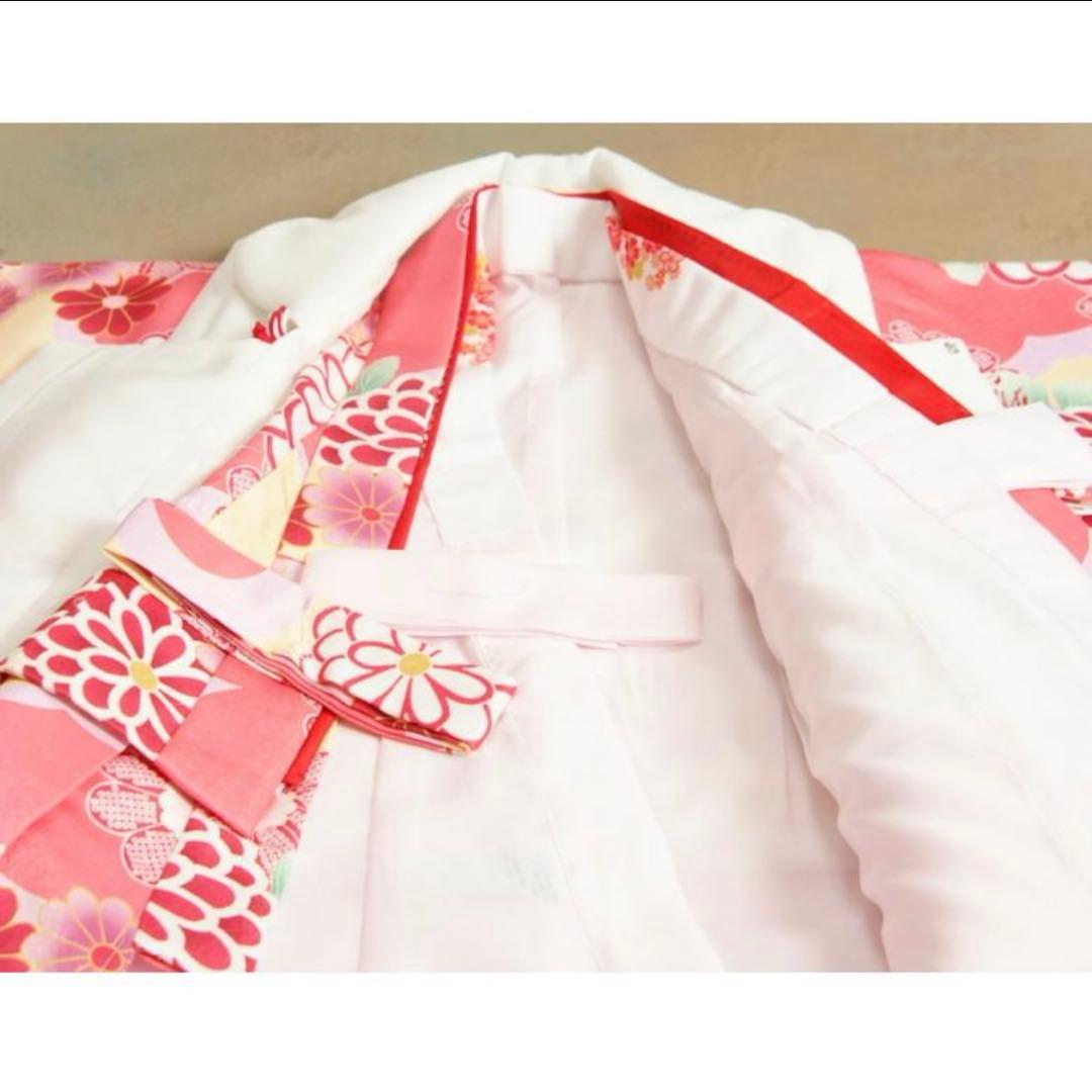 七五三 フルセット　着物　3歳　被布　女の子　ピンク　リョウコキクチ
