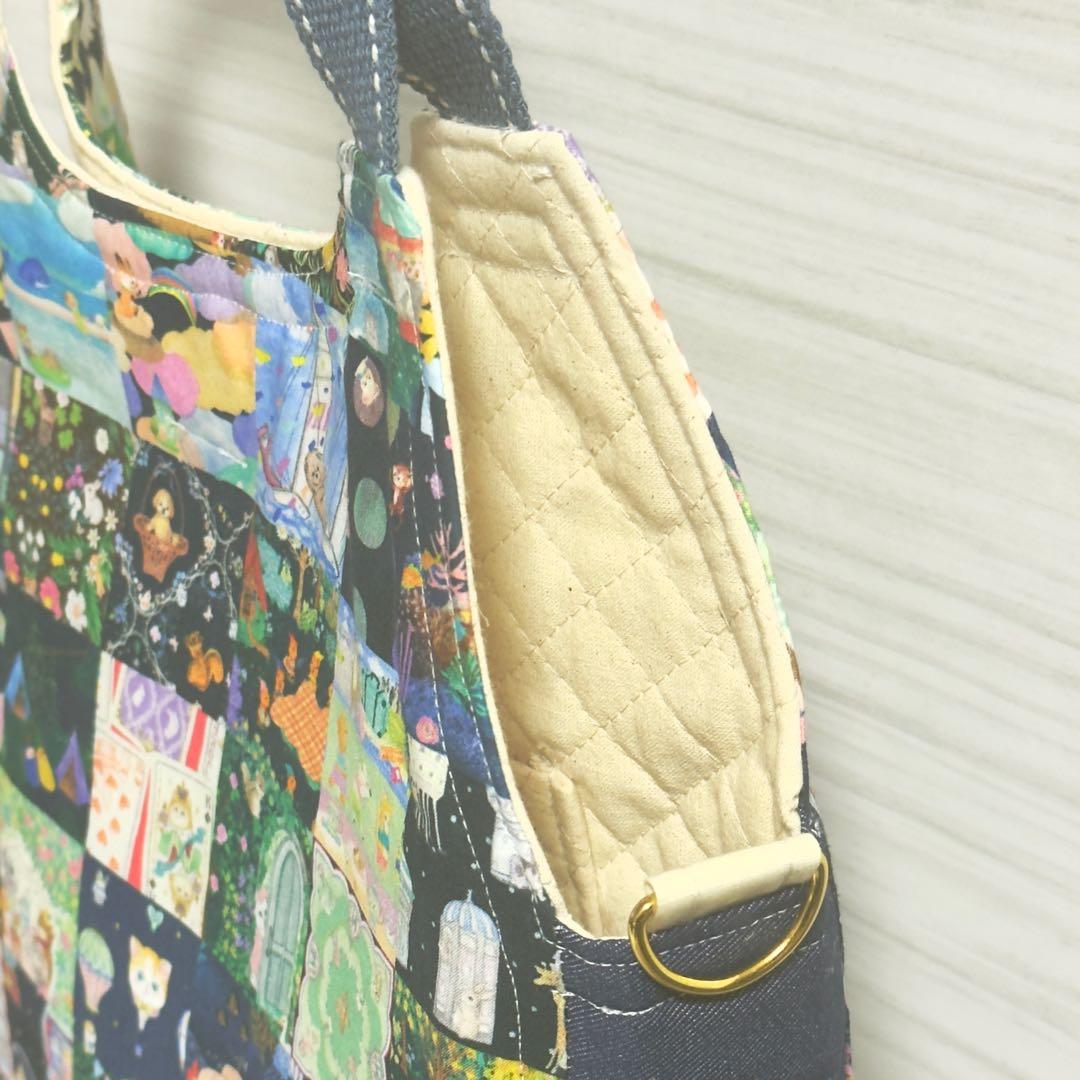 ふわコロショルダー ユキエモン アニバーサリーパッチワーク/ネイビー