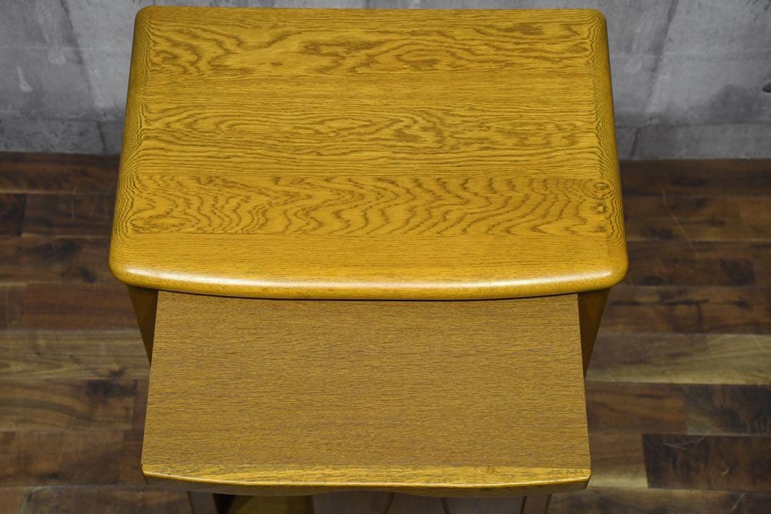 BIC95 浜本工芸 No.1100 ファックス台 ナラ 無垢材 FAX台