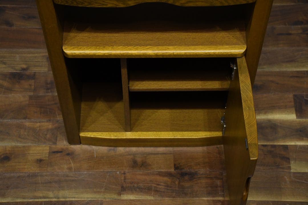 BIC95 浜本工芸 No.1100 ファックス台 ナラ 無垢材 FAX台