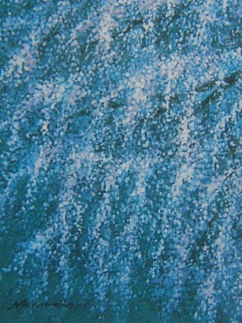 仲村寛、【四季四題の内「春」】、希少な額装用画集より、美品、新品額装付