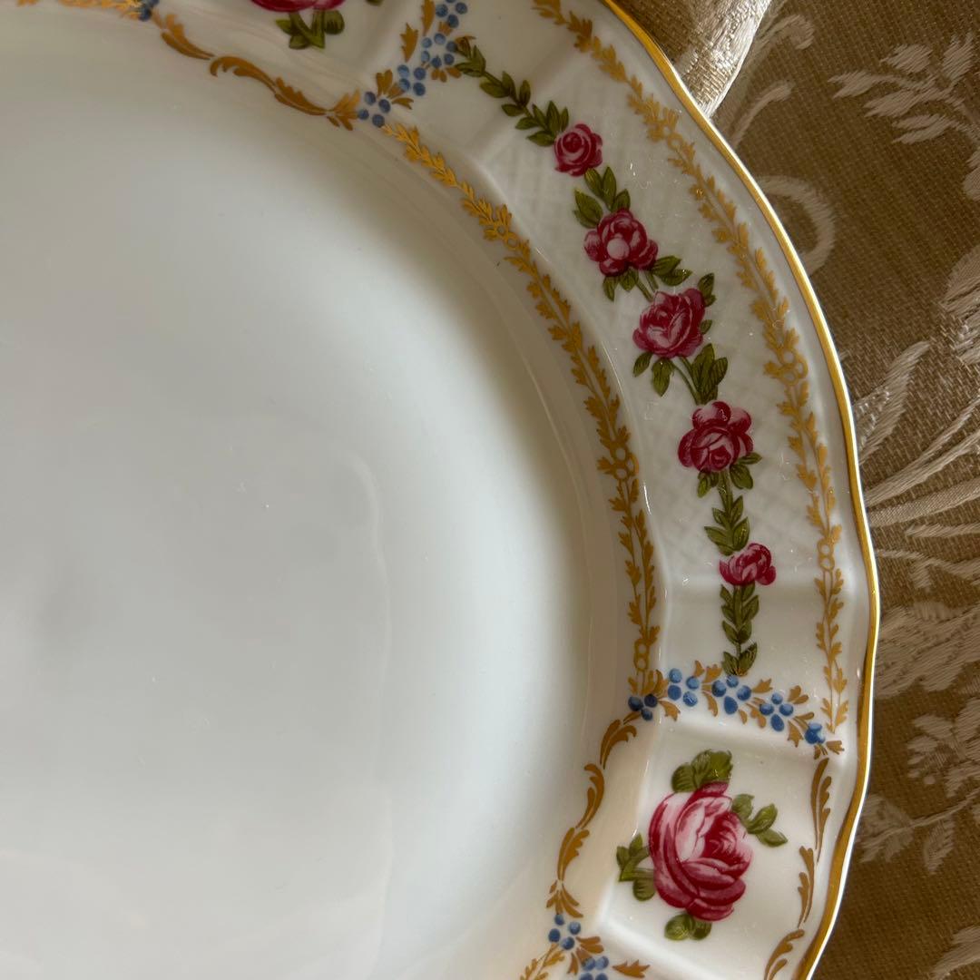 フランス製　Limoges ROSE DE LIMOGESディナープレート ペア