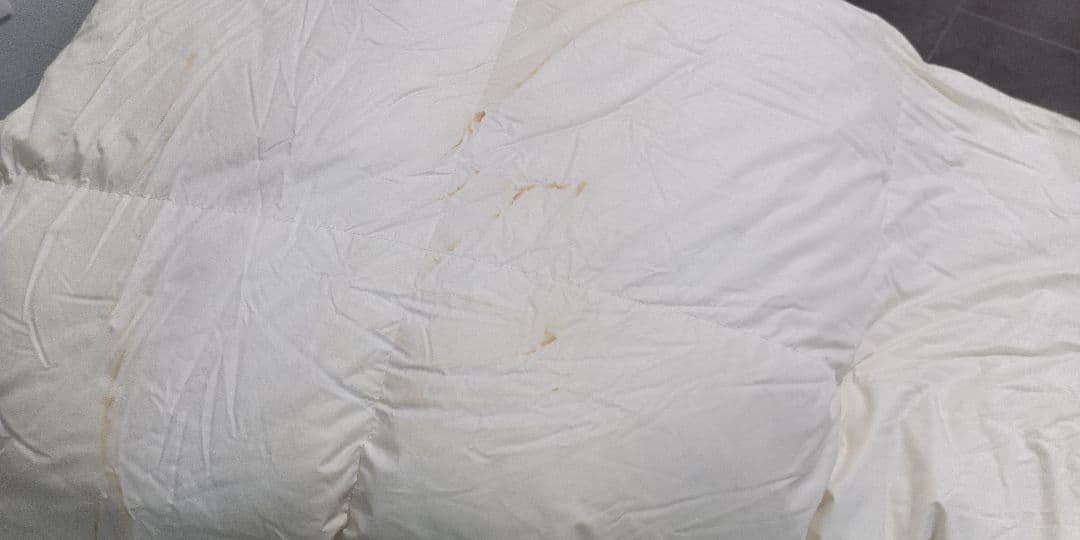 羽毛布団　2枚合わせ　肌掛け　合掛け　ホワイトダックダウン85%　W　ダブル