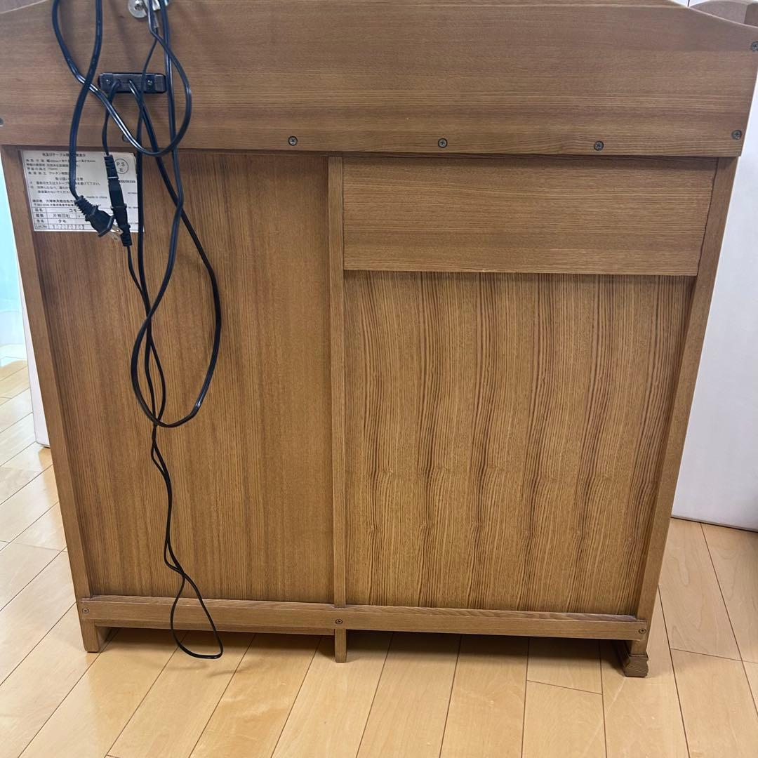 大塚家具　タモ材　デスクドレッサー　天然木　アンティークテーブルランプ　極美品