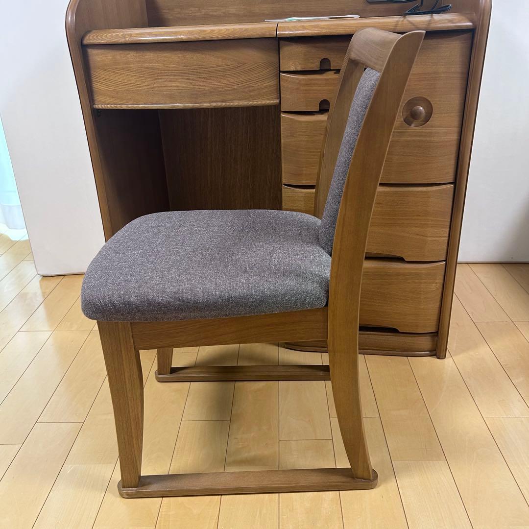 大塚家具　タモ材　デスクドレッサー　天然木　アンティークテーブルランプ　極美品