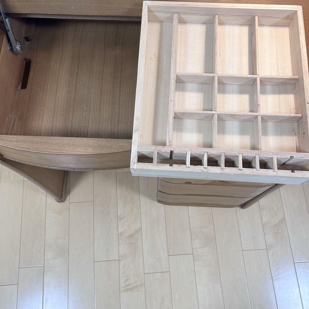 大塚家具　タモ材　デスクドレッサー　天然木　アンティークテーブルランプ　極美品