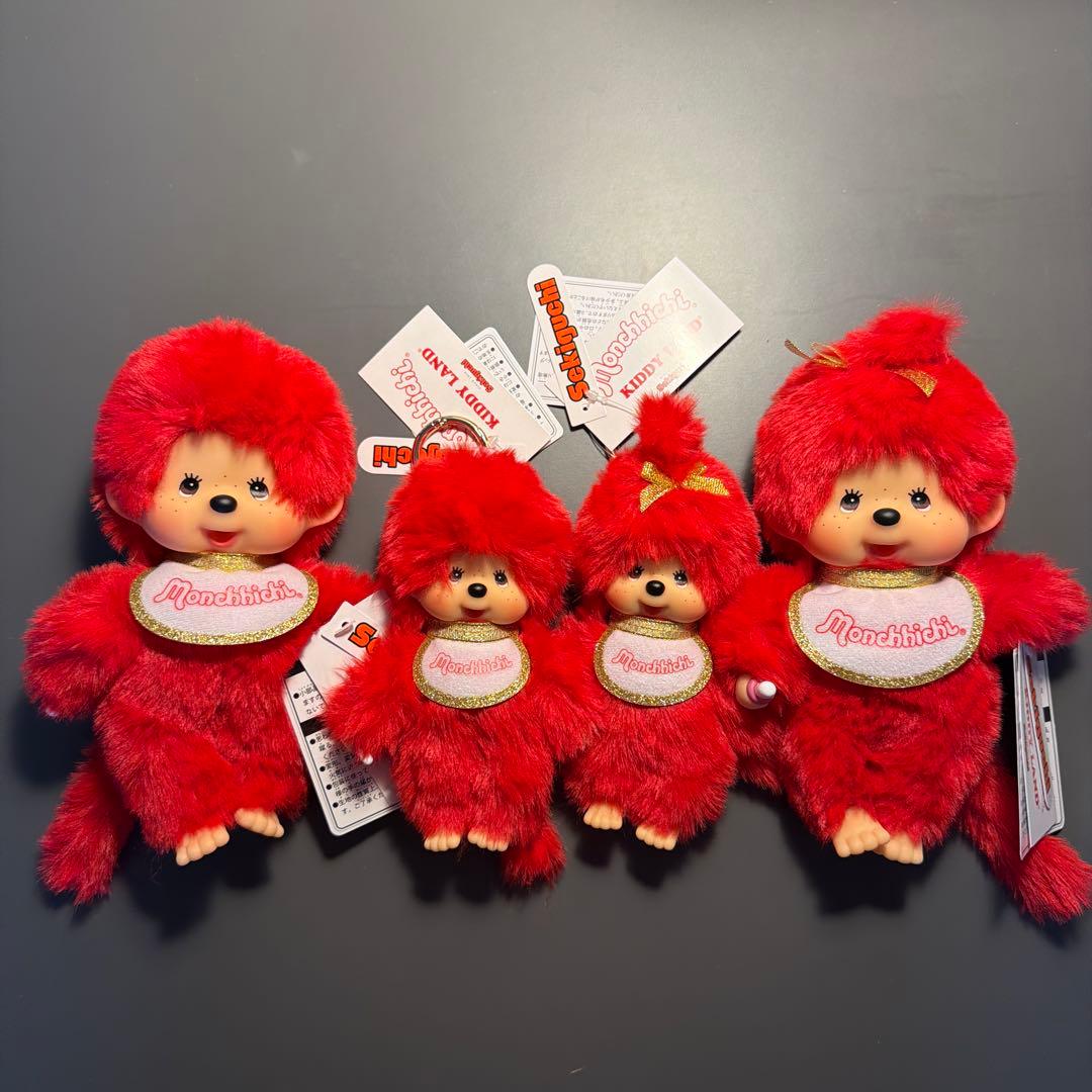 キデイランド80周年モンチッチコラボぬいぐるみキーチェーン男の子