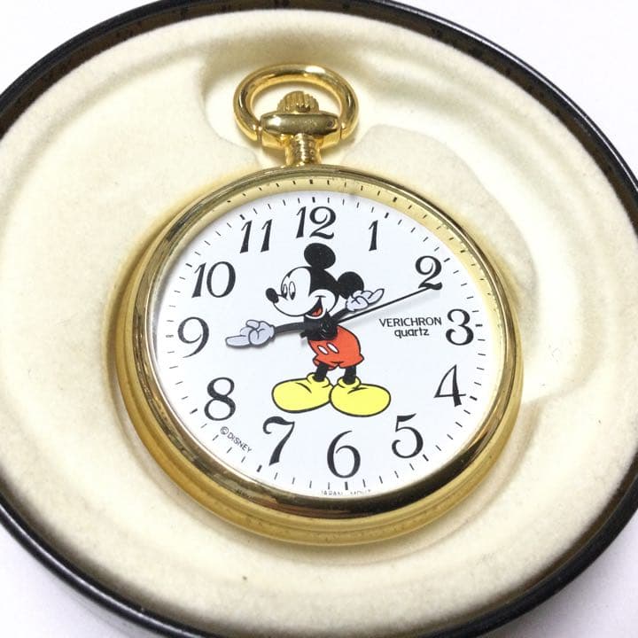 激レア！ビンテージ】VERICHRON社 ディズニー ミッキーマウス 懐中時計