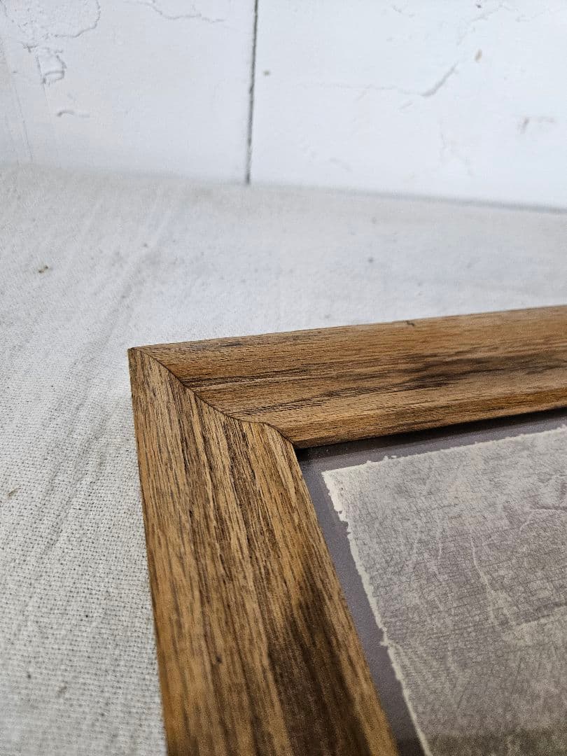 Vtg R Hendrickson 裸婦 ヌード プリント 木製額装 アート