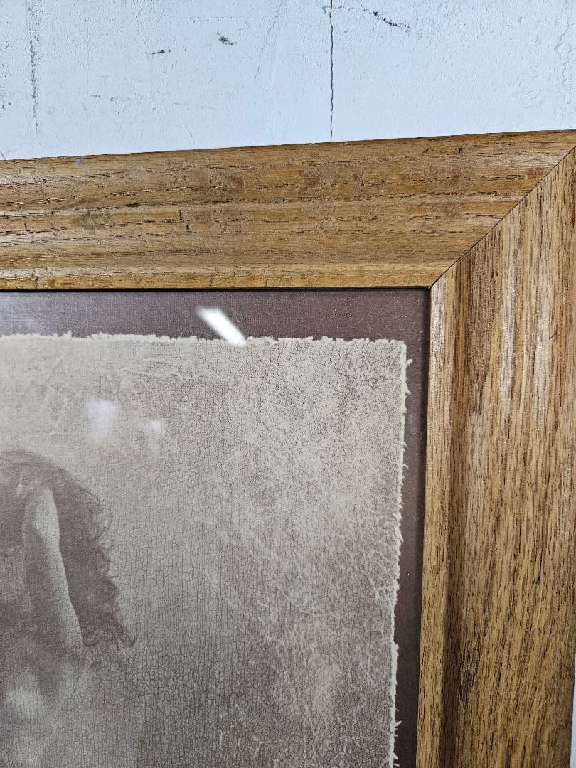 Vtg R Hendrickson 裸婦 ヌード プリント 木製額装 アート