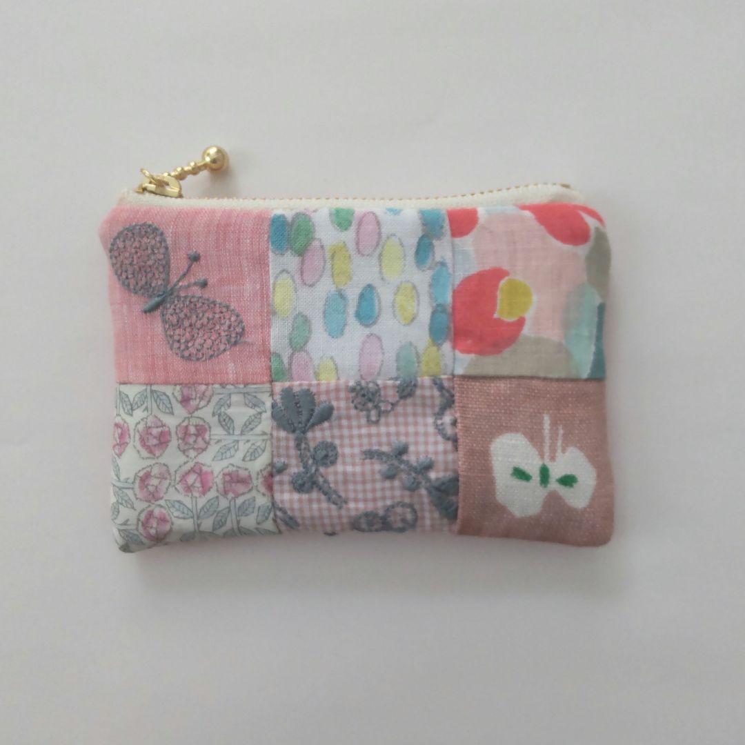 ミナペルホネン ハンドメイド パッチワーク ミニポーチ - メルカリ