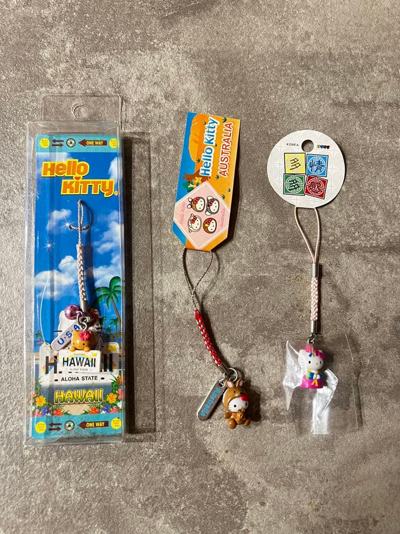 ご当地キティ ストラップ 45点 まとめ売り 平成レトロ／2000年代／海外限定