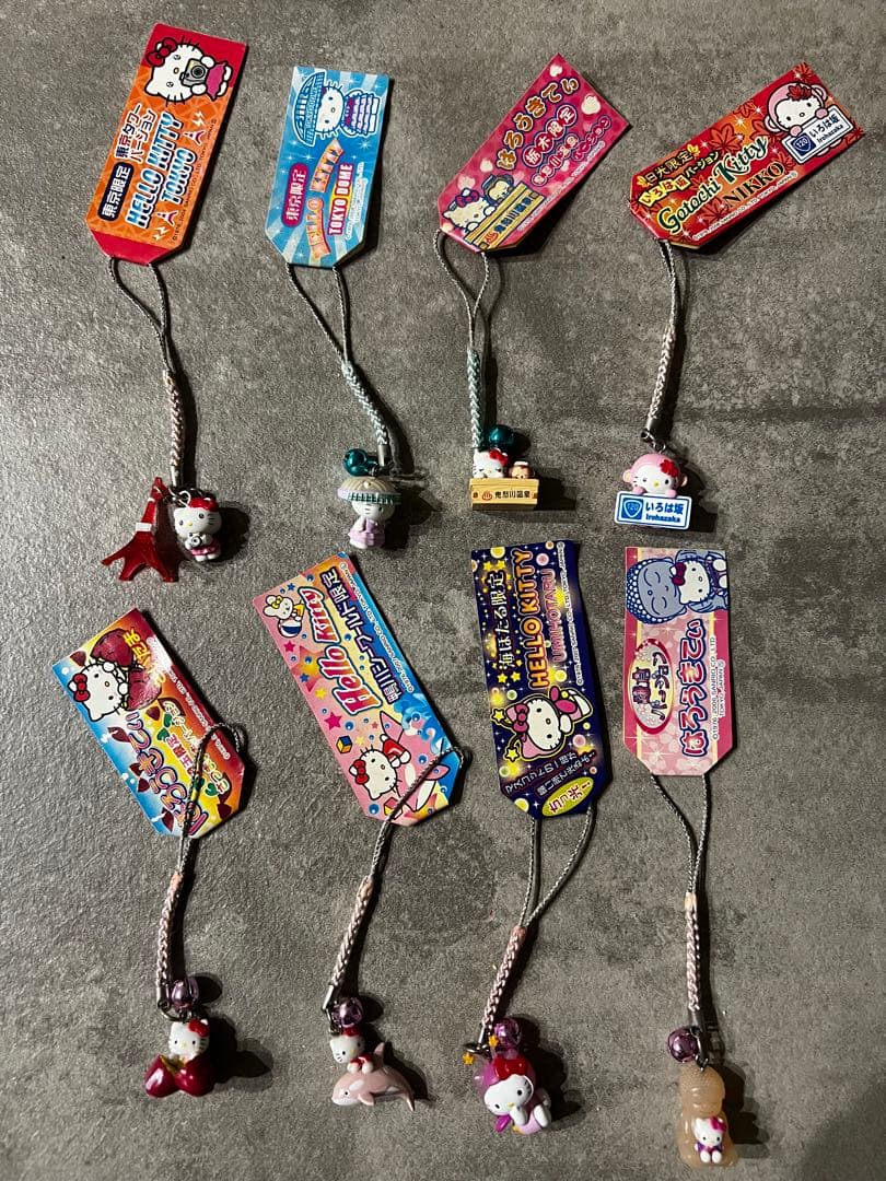 ご当地キティ ストラップ 45点 まとめ売り 平成レトロ／2000年代／海外限定