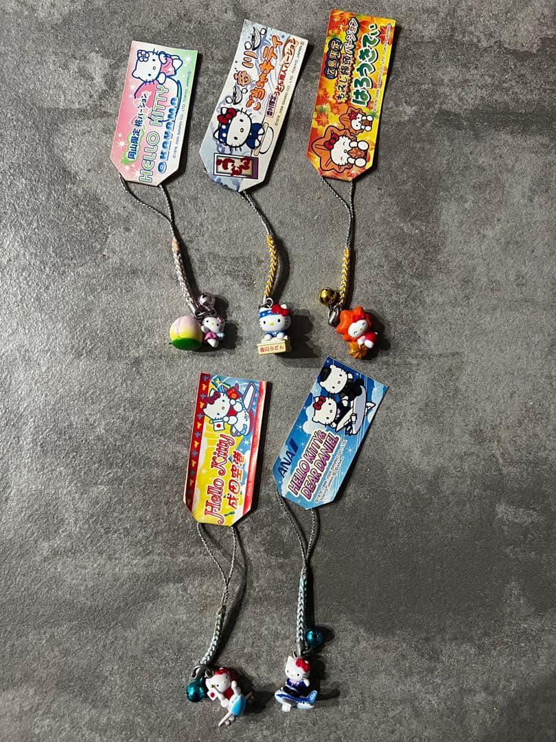 ご当地キティ ストラップ 45点 まとめ売り 平成レトロ／2000年代／海外限定