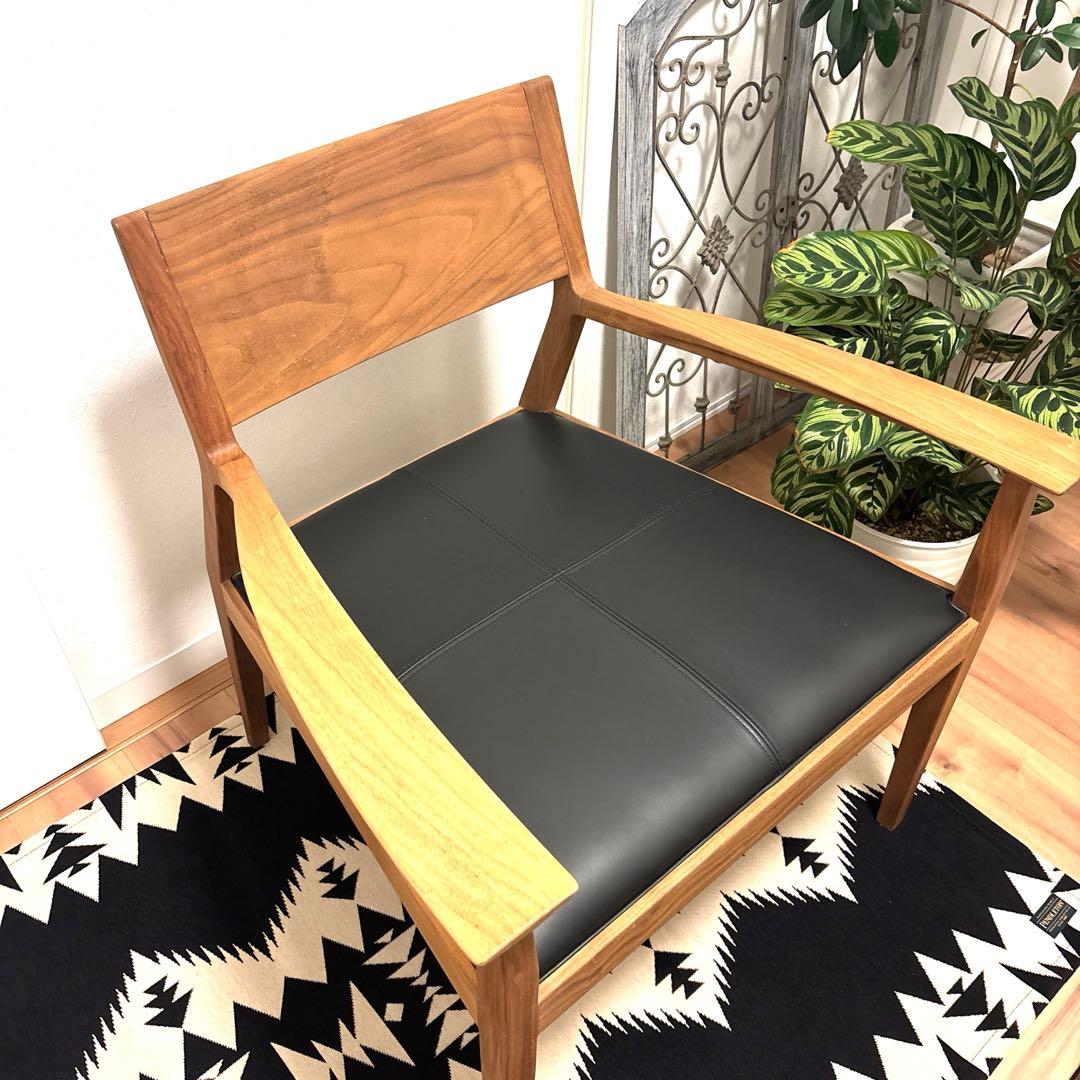 time&style ナイトフライ ラウンジチェア　ウォルナット　アームチェア①