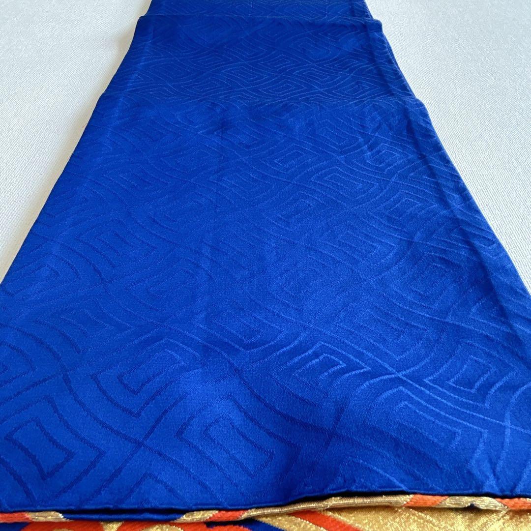 セット　七五三　7歳女の子　長着＆袋帯＆長襦袢＆小物　桃色菊紐　ちりめん　家紋