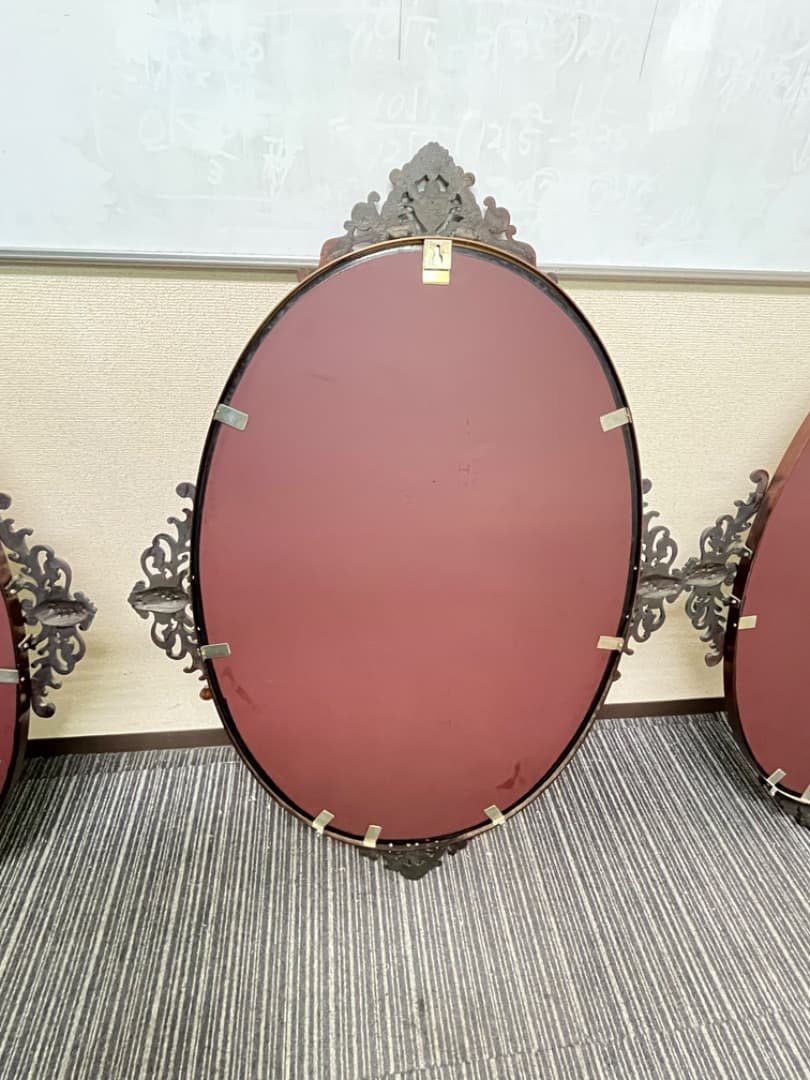Haltan Mirror　3枚セット　大型壁掛け鏡　ヨーロピアン　f790