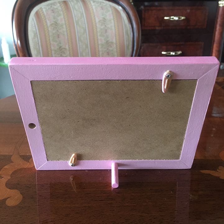 トールペイント アッセンデルフト  フォトフレーム  写真立て ピンク 薔薇