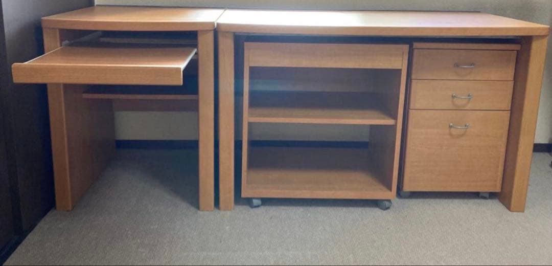 ①机本体　ワーキングデスク　学習机　事務机　パソコンデスク